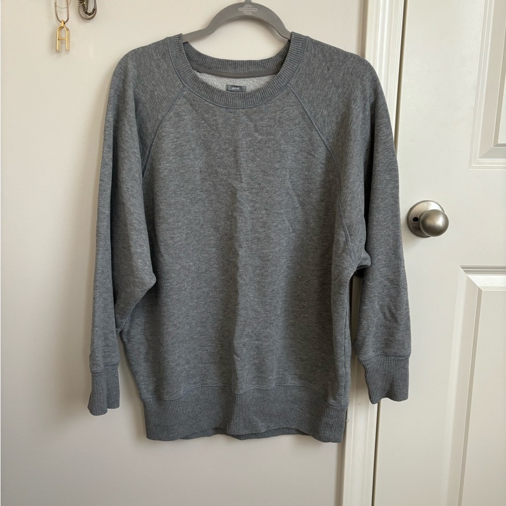 Aerie Slouchy Gray Crewneck